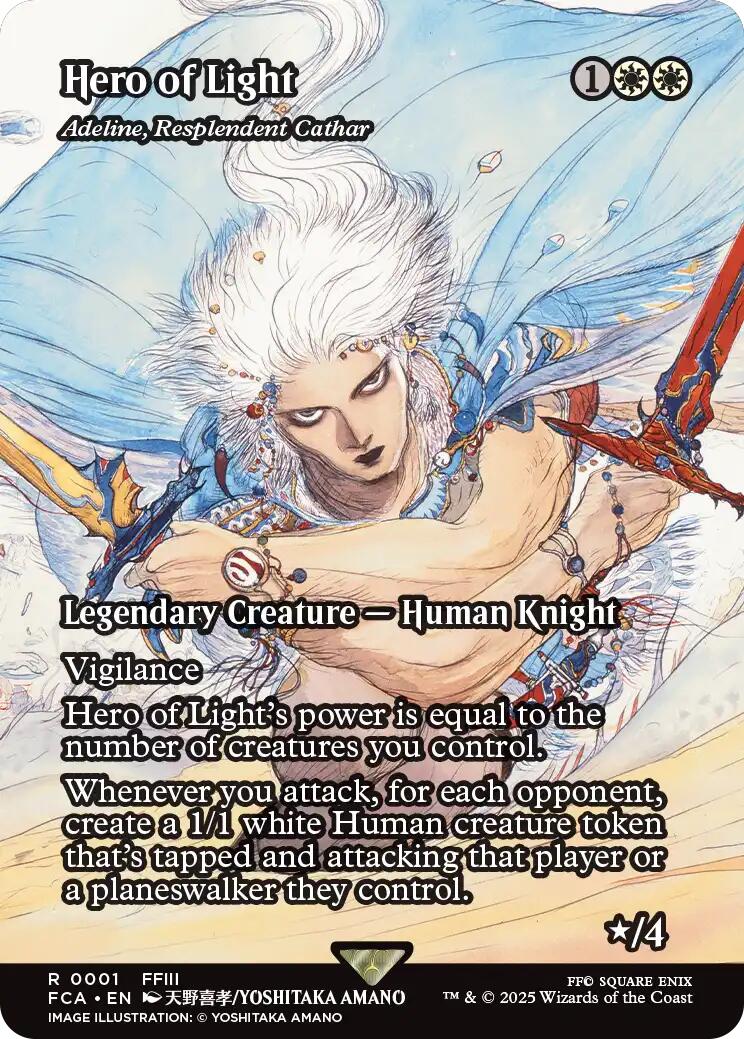 Hero of Light - Adeline, Resplendent Cathar (Showcase) [FINAL FANTASY : Through the Ages] | Chromatic Games