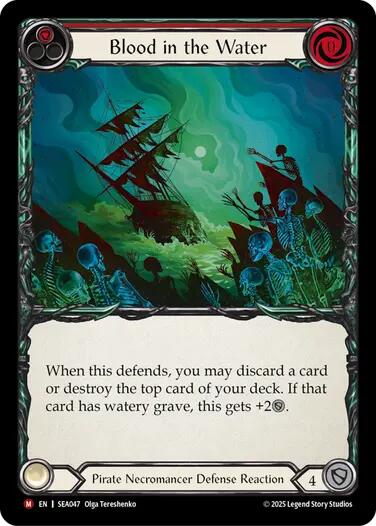 Blood in the Water [SEA047] (High Seas)  Rainbow Foil | Chromatic Games