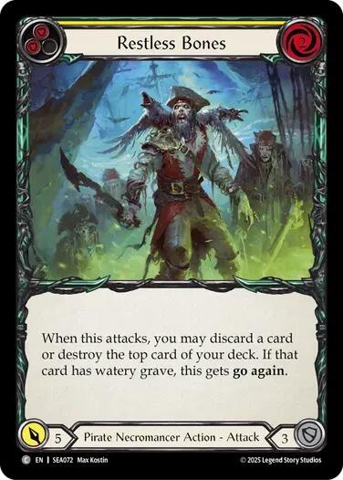 Restless Bones (Yellow) [SEA072] (High Seas) | Chromatic Games