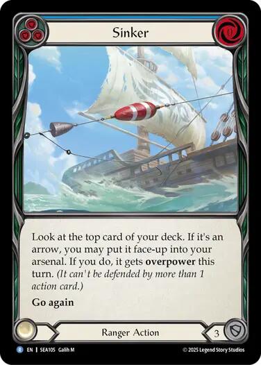 Sinker [SEA105] (High Seas)  Rainbow Foil | Chromatic Games