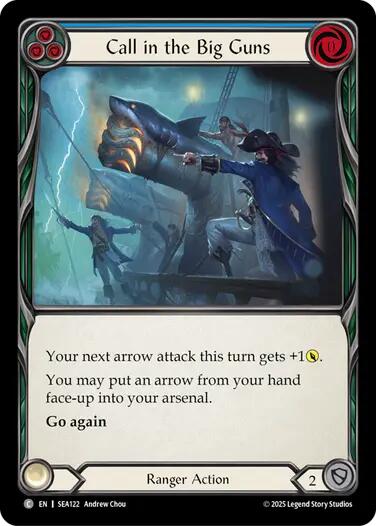 Call in the Big Guns (Blue) [SEA122] (High Seas)  Rainbow Foil | Chromatic Games