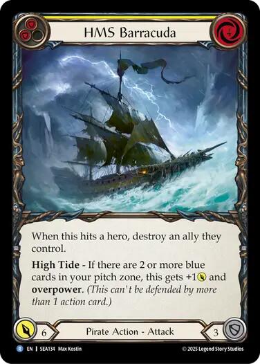 HMS Barracuda [SEA134] (High Seas)  Rainbow Foil | Chromatic Games