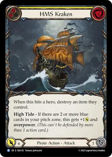 HMS Kraken [SEA135] (High Seas)  Rainbow Foil | Chromatic Games