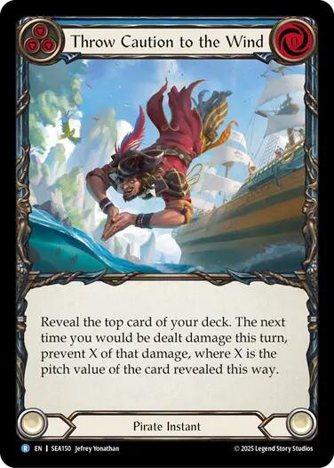 Throw Caution to the Wind [SEA150] (High Seas)  Rainbow Foil | Chromatic Games