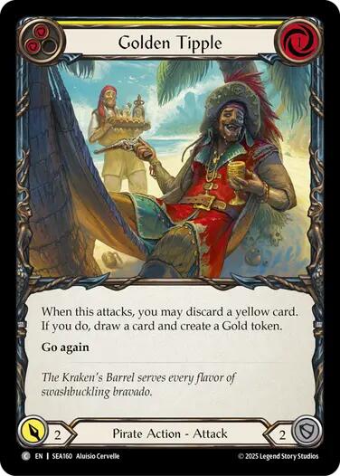Golden Tipple (Yellow) [SEA160] (High Seas)  Rainbow Foil | Chromatic Games