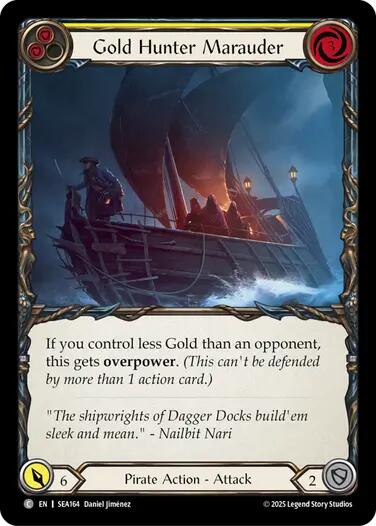Gold Hunter Marauder [SEA164] (High Seas)  Rainbow Foil | Chromatic Games