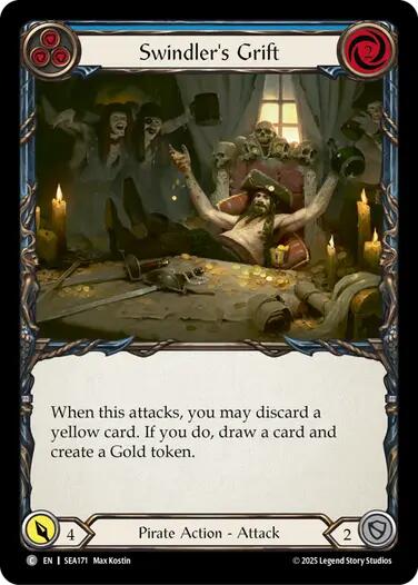Swindler's Grift (Blue) [SEA171] (High Seas)  Rainbow Foil | Chromatic Games