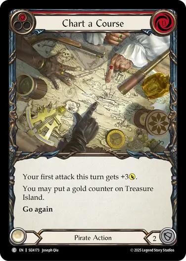 Chart a Course (Red) [SEA173] (High Seas) | Chromatic Games