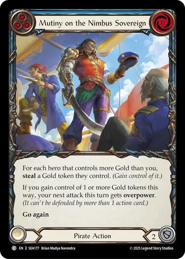 Mutiny on the Nimbus Sovereign [SEA177] (High Seas)  Rainbow Foil | Chromatic Games