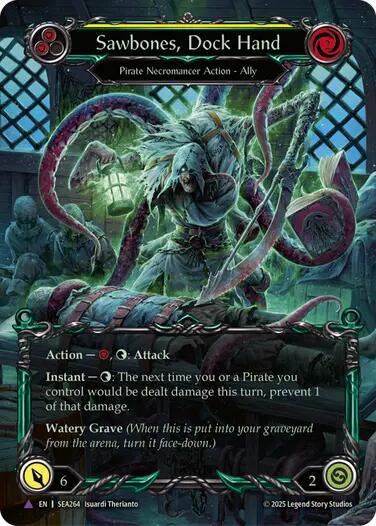 Sawbones, Dock Hand [SEA264] (High Seas)  Cold Foil | Chromatic Games