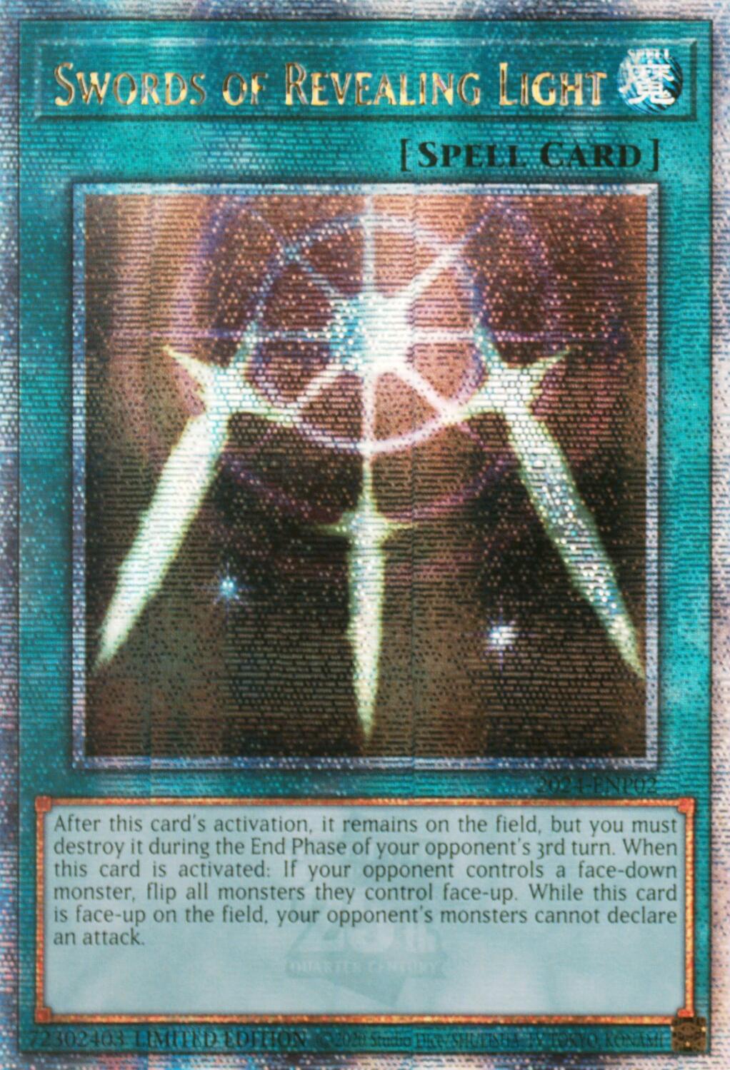 Swords of Revealing Light [2024-ENP02] Quarter Century Secret Rare | Chromatic Games