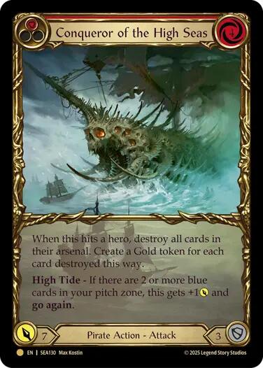 Conqueror of the High Seas (Treasure) [SEA130] (High Seas)  Cold Foil | Chromatic Games