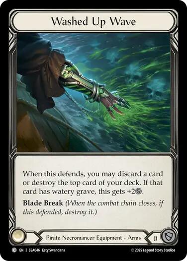 Washed Up Wave (Treasure) [SEA046] (High Seas)  Cold Foil | Chromatic Games