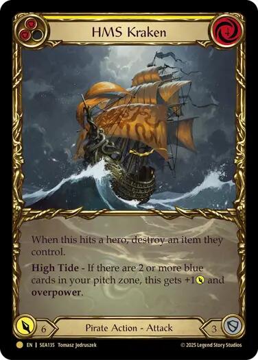HMS Kraken (Treasure) [SEA135] (High Seas)  Cold Foil | Chromatic Games