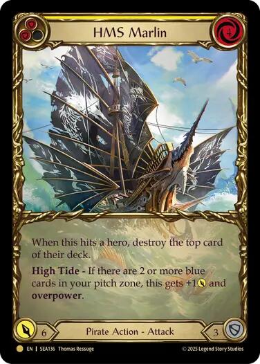 HMS Marlin (Treasure) [SEA136] (High Seas)  Cold Foil | Chromatic Games