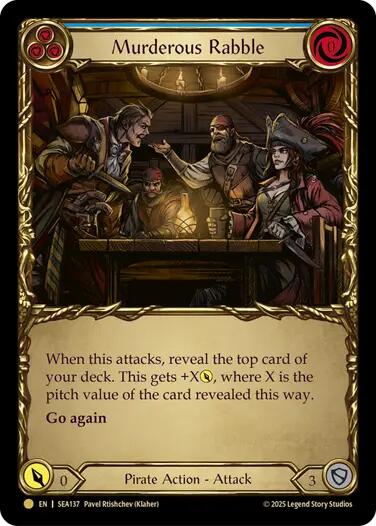 Murderous Rabble (Treasure) [SEA137] (High Seas)  Cold Foil | Chromatic Games