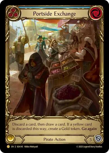 Portside Exchange (Treasure) [SEA145] (High Seas)  Cold Foil | Chromatic Games