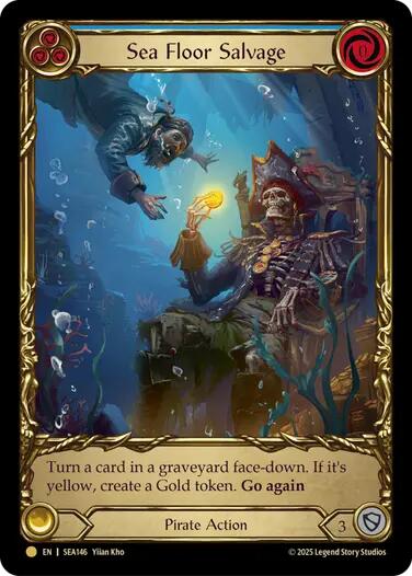 Sea Floor Salvage (Treasure) [SEA146] (High Seas)  Cold Foil | Chromatic Games