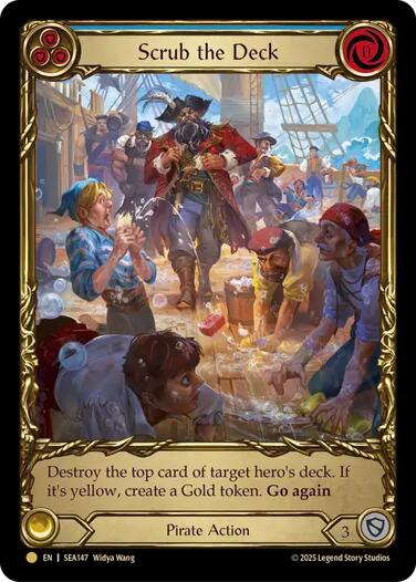 Scrub the Deck (Treasure) [SEA147] (High Seas)  Cold Foil | Chromatic Games