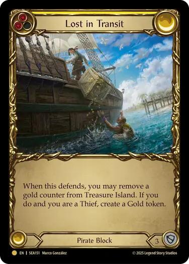 Lost in Transit (Treasure) [SEA151] (High Seas)  Cold Foil | Chromatic Games