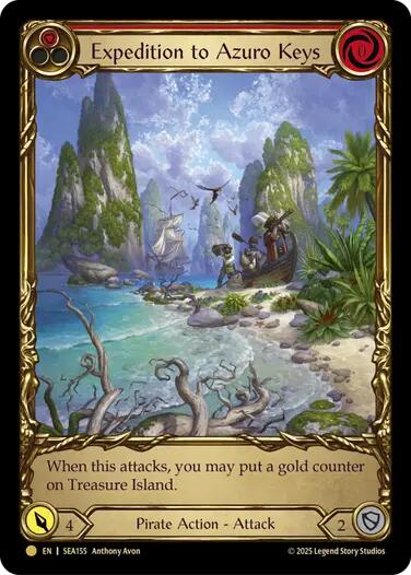 Expedition to Azuro Keys (Treasure) [SEA155] (High Seas)  Cold Foil | Chromatic Games