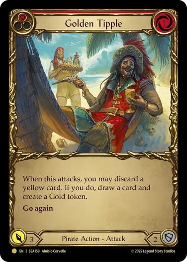 Golden Tipple (Red) (Treasure) [SEA159] (High Seas)  Cold Foil | Chromatic Games