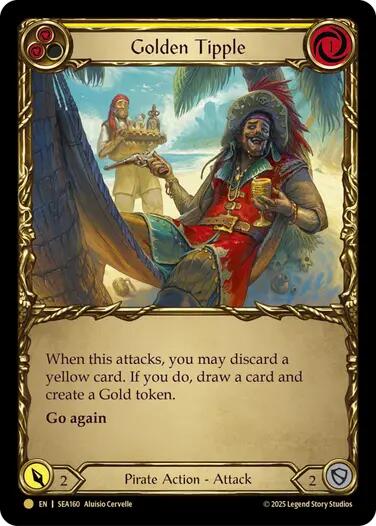 Golden Tipple (Yellow) (Treasure) [SEA160] (High Seas)  Cold Foil | Chromatic Games