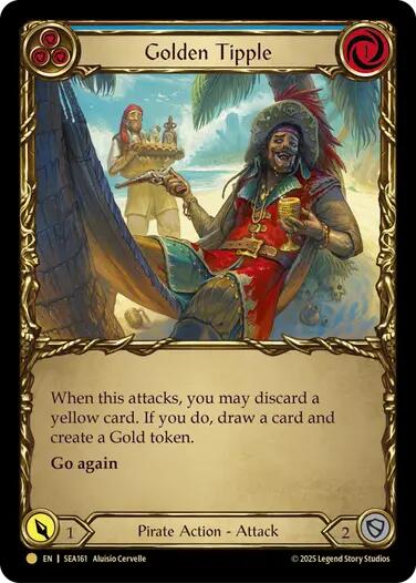 Golden Tipple (Blue) (Treasure) [SEA161] (High Seas)  Cold Foil | Chromatic Games