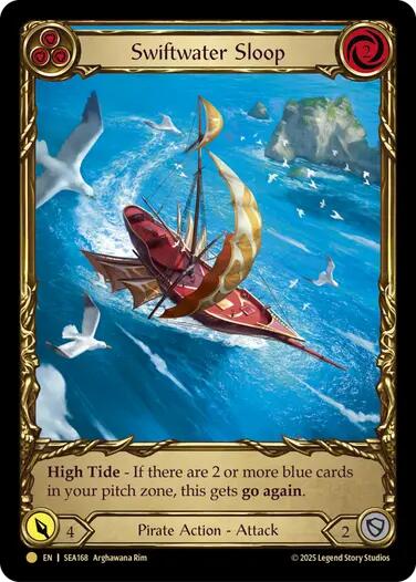 Swiftwater Sloop (Blue) (Treasure) [SEA168] (High Seas)  Cold Foil | Chromatic Games