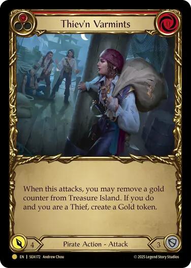Thiev'n Varmints (Treasure) [SEA172] (High Seas)  Cold Foil | Chromatic Games
