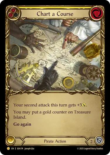 Chart a Course (Yellow) (Treasure) [SEA174] (High Seas)  Cold Foil | Chromatic Games