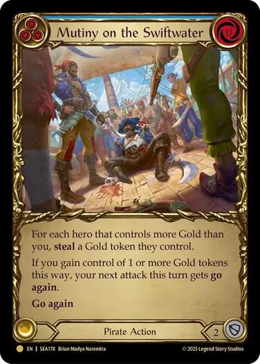 Mutiny on the Swiftwater (Treasure) [SEA178] (High Seas)  Cold Foil | Chromatic Games