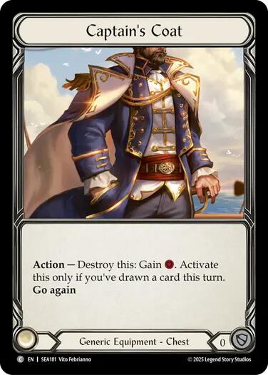 Captain's Coat (Treasure) [SEA181] (High Seas)  Cold Foil | Chromatic Games