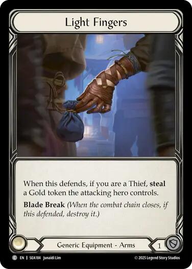 Light Fingers (Treasure) [SEA184] (High Seas)  Cold Foil | Chromatic Games