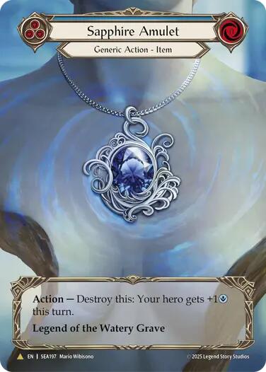 Sapphire Amulet (Treasure) [SEA197] (High Seas)  Cold Foil | Chromatic Games