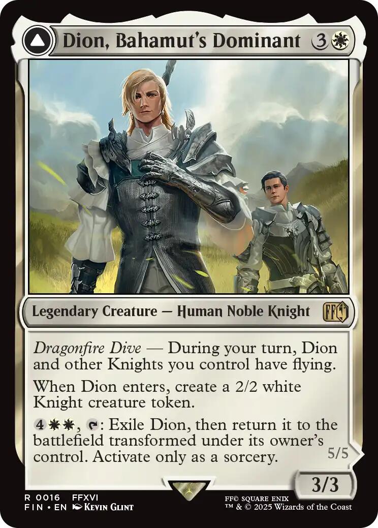 Dion, Bahamut's Dominant // Bahamut, Warden of Light [FINAL FANTASY] | Chromatic Games