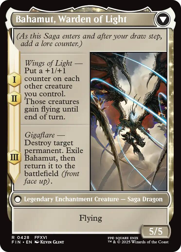 Dion, Bahamut's Dominant // Bahamut, Warden of Light (Extended Art) [FINAL FANTASY] | Chromatic Games