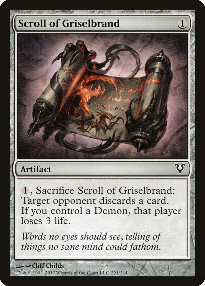 Scroll of Griselbrand 221/244 (Avacyn Restored)  | Chromatic Games