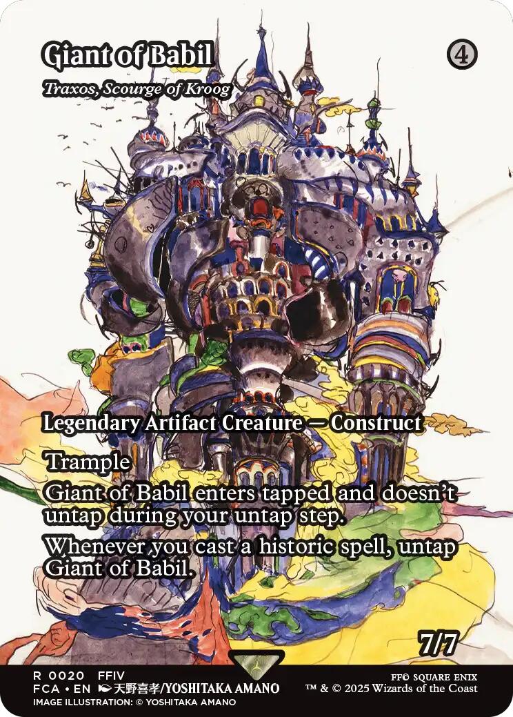 Giant of Babil - Traxos, Scourge of Kroog (Showcase) [FINAL FANTASY : Through the Ages] | Chromatic Games