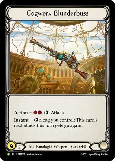 Cogwerx Blunderbuss [GEM035] (GEM Pack 2)  Cold Foil | Chromatic Games