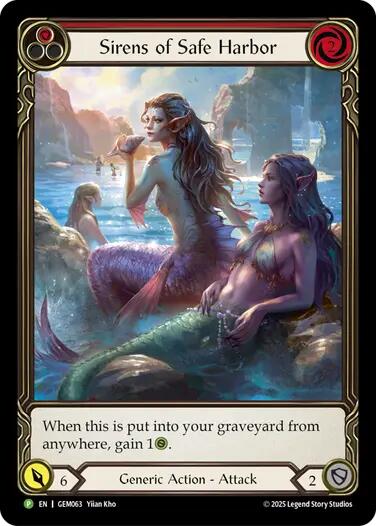 Sirens of Safe Harbor (Red) [GEM063] (GEM Pack 2) | Chromatic Games