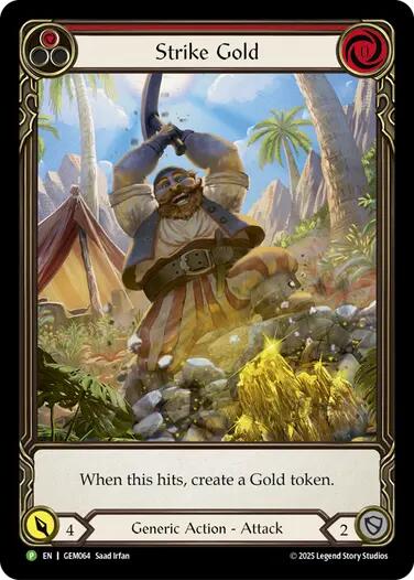 Strike Gold (Red) [GEM064] (GEM Pack 2) | Chromatic Games