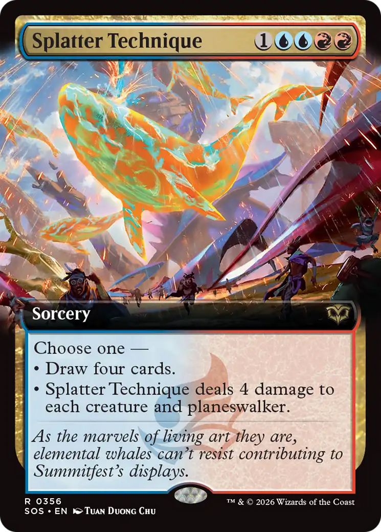 Splatter Technique (Extended Art) [Secrets of Strixhaven] | Chromatic Games