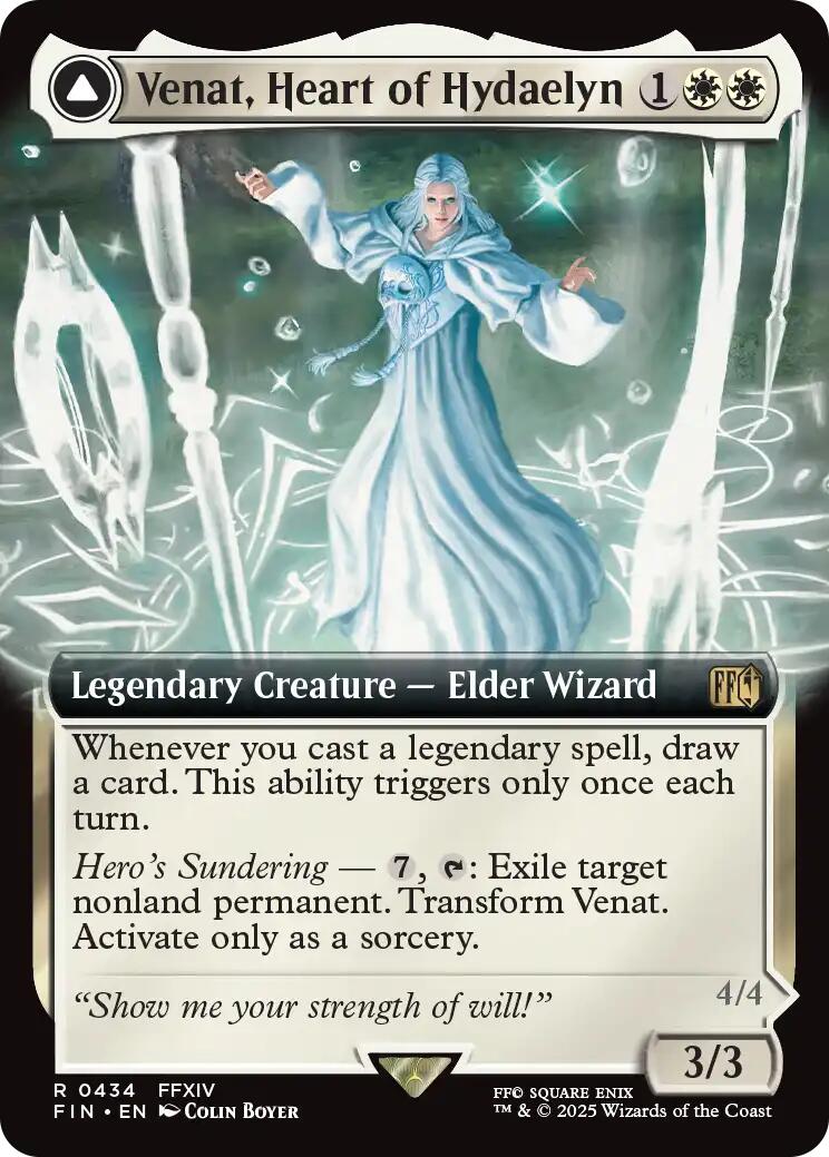 Venat, Heart of Hydaelyn // Hydaelyn, the Mothercrystal (Extended Art) [FINAL FANTASY] | Chromatic Games