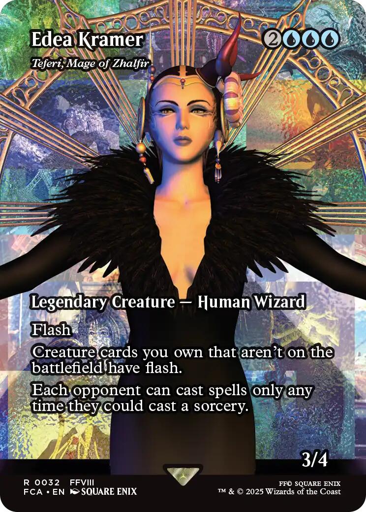 Edea Kramer - Teferi, Mage of Zhalfir (Showcase) [FINAL FANTASY : Through the Ages] | Chromatic Games