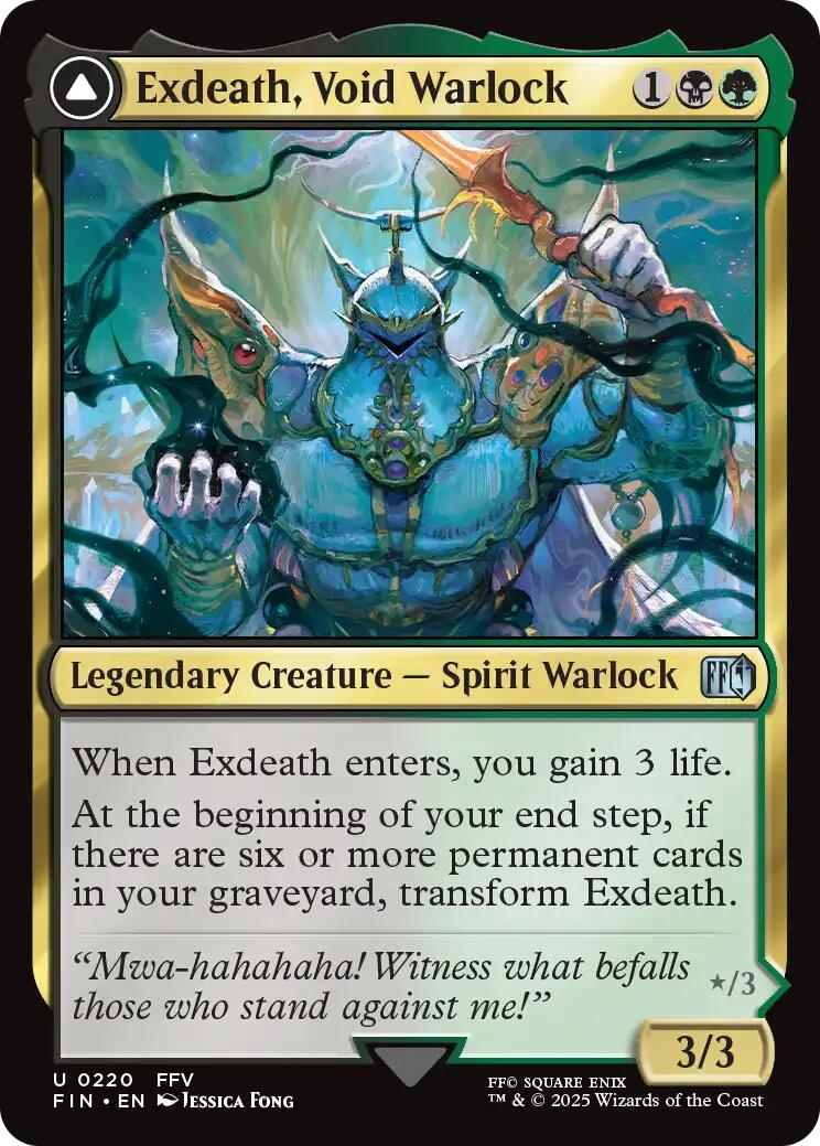 Exdeath, Void Warlock // Neo Exdeath, Dimension's End [FINAL FANTASY] | Chromatic Games