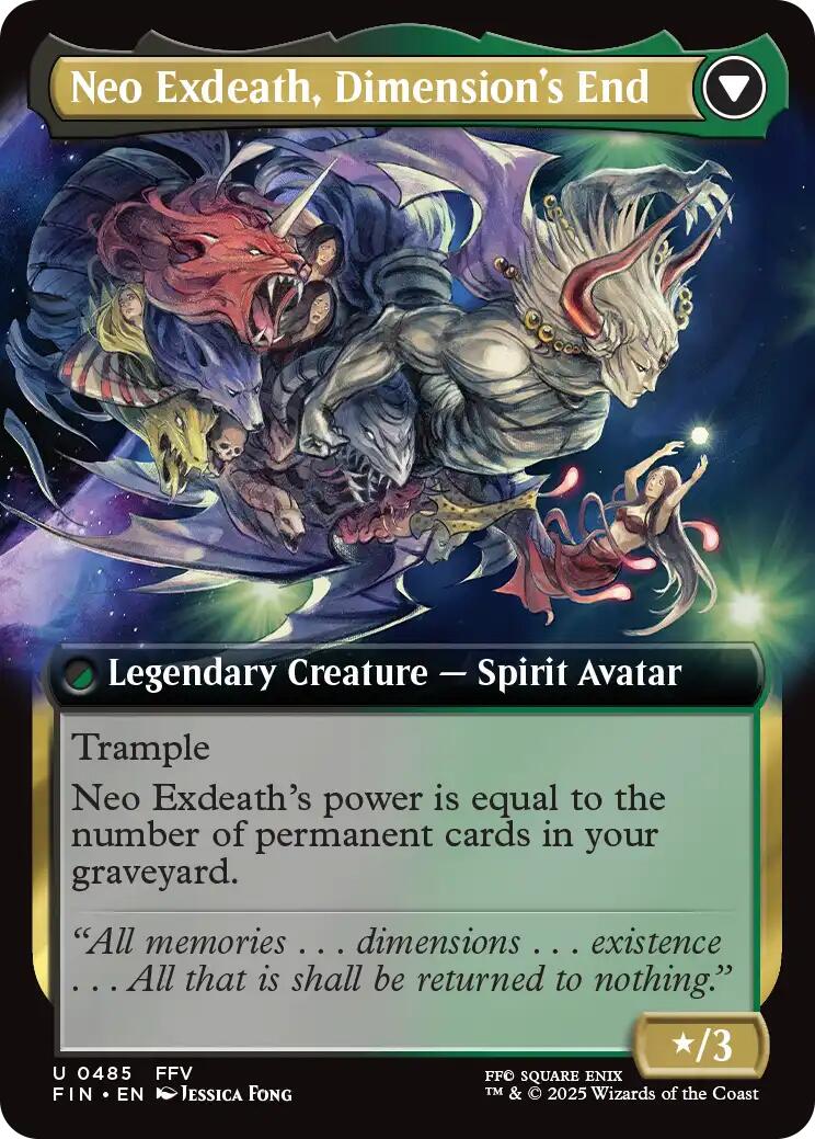 Exdeath, Void Warlock // Neo Exdeath, Dimension's End (Extended Art) [FINAL FANTASY] | Chromatic Games