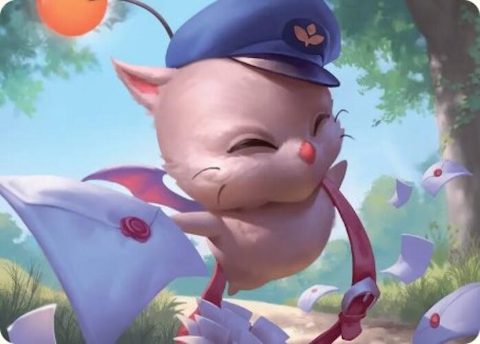 Delivery Moogle Art Card [FINAL FANTASY Art Series] | Chromatic Games