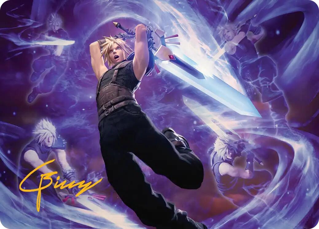 Cloud's Limit Break Art Card (Gold-Stamped Signature) [FINAL FANTASY Art Series] | Chromatic Games