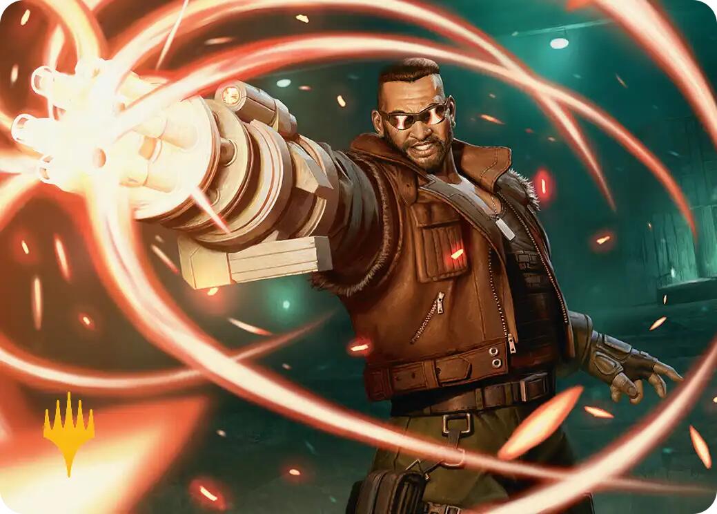Barret Wallace Art Card (Gold-Stamped Planeswalker Symbol) [FINAL FANTASY Art Series] | Chromatic Games